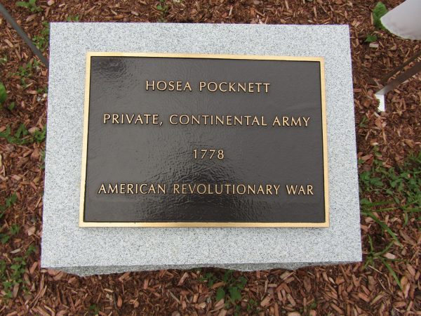 HOSEA POCKNETT WAR MEMORIAL PLAQUE