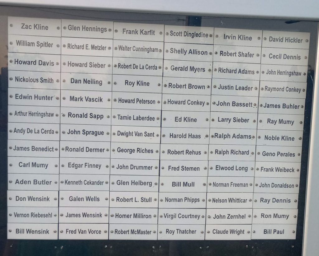 HOYTVILLE VETERANS MEMORIAL PANEL C