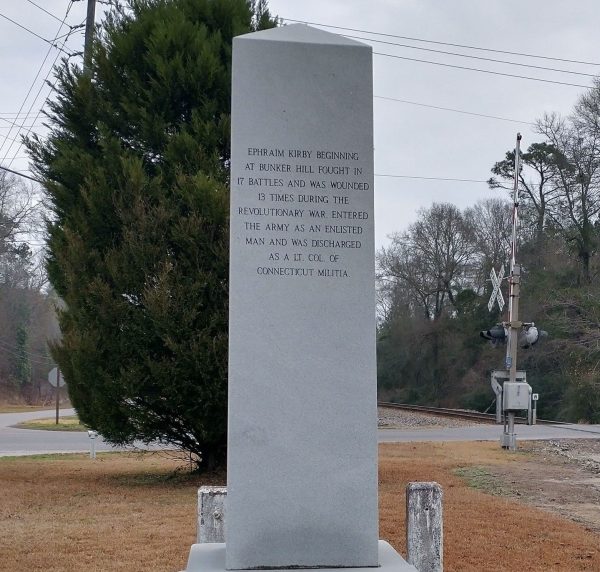 IN MEMORY OF COL. EPHRAIM KIRBY REVOLUTIONARY WAR MEMORIAL