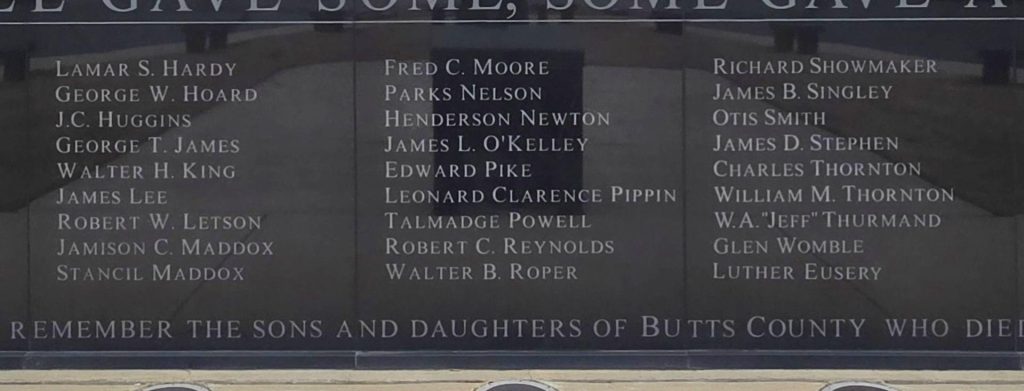 JACKSON VETERANS MEMORIAL PARK SECTION D