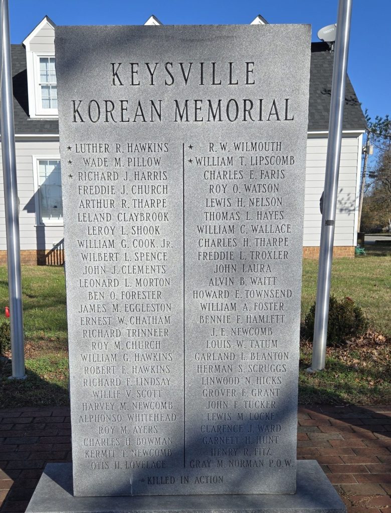 KEYSVILLE KOREAN MEMORIAL STONE A
