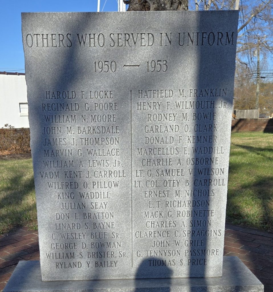 KEYSVILLE KOREAN MEMORIAL STONE B