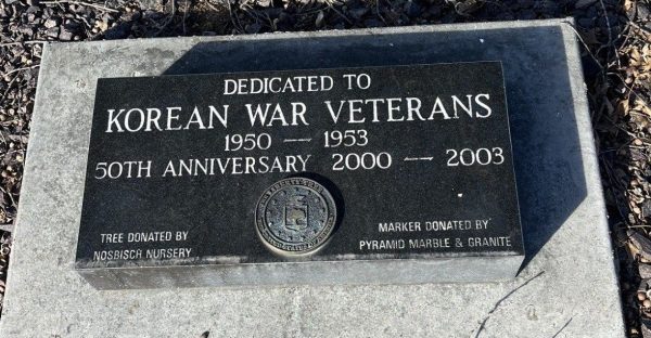KOREAN WAR VETERANS 50TH ANNIVERSARY MEMORIAL TREE TABLET