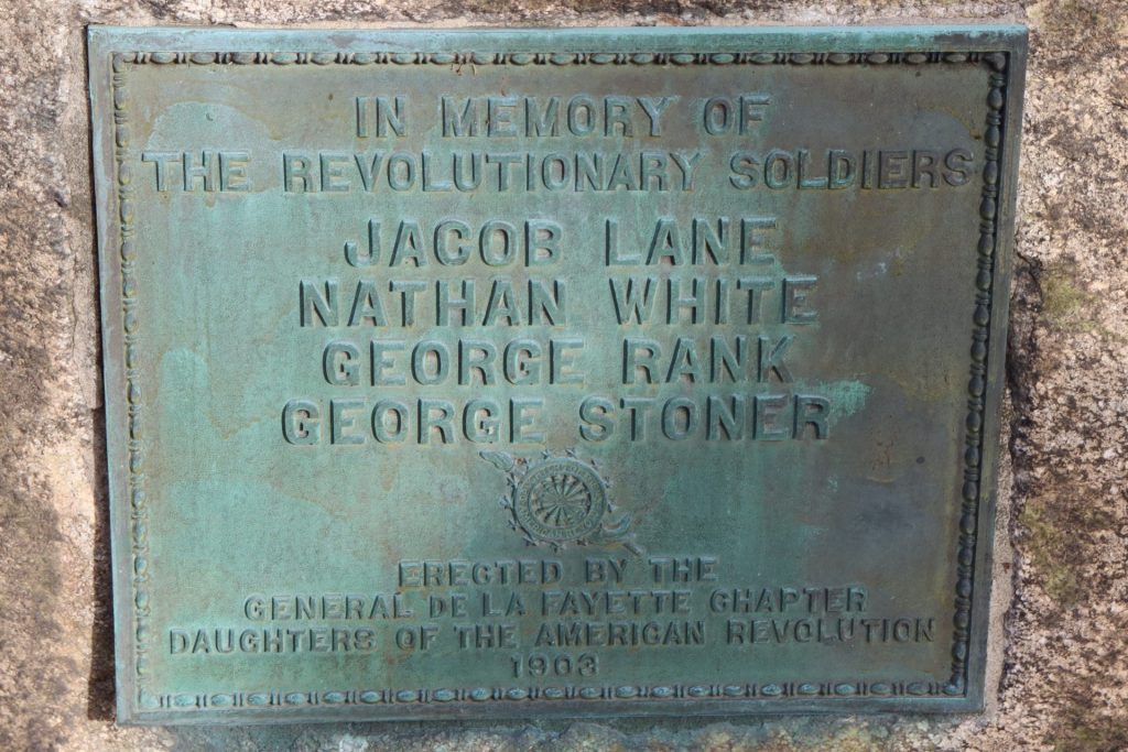 LAFAYETTE REVOLUTIONARY WAR MEMORIAL PLAQUE