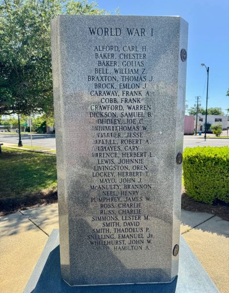 MARIANNA WAR VETERANS MEMORIAL SIDE A