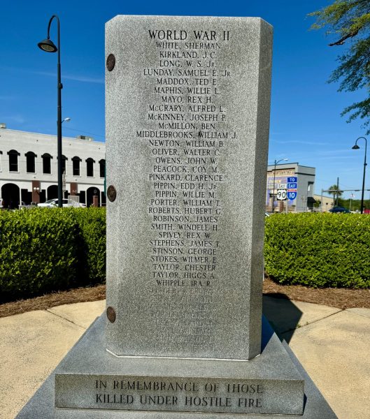 MARIANNA WAR VETERANS MEMORIAL SIDE C