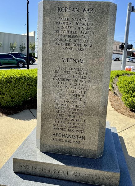 MARIANNA WAR VETERANS MEMORIAL SIDE D