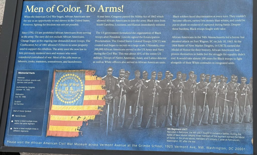 MEN OF COLOR, TO ARMS! WAR MEMORIAL PANEL