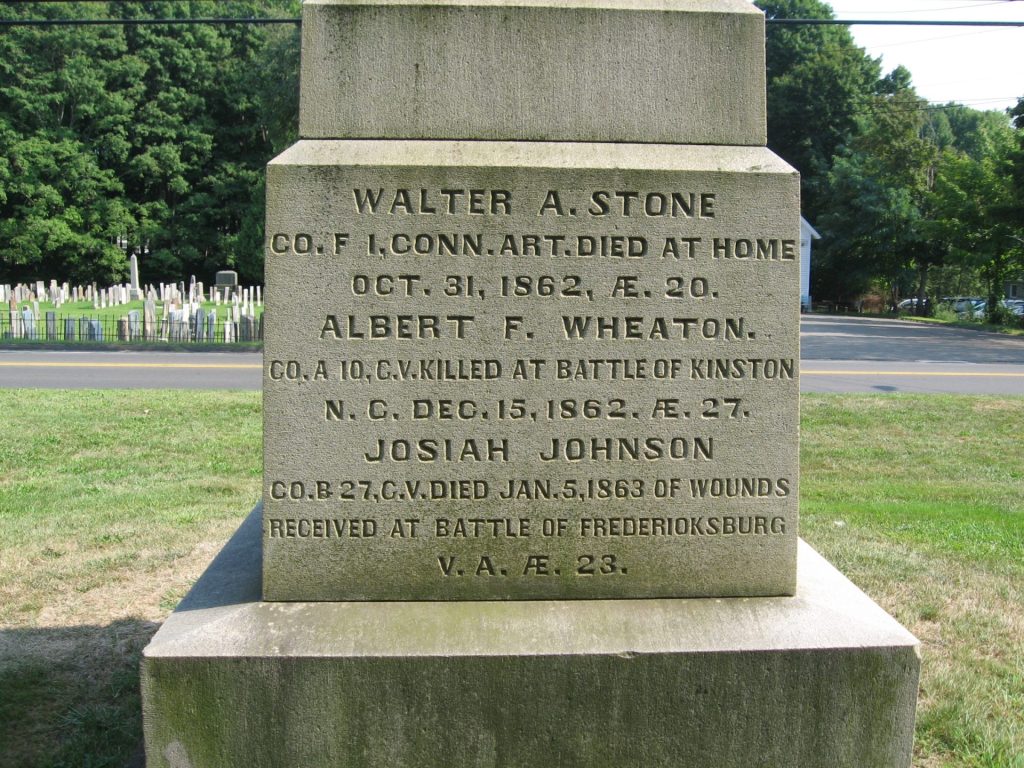 NORTH BRANFORD CIVIL WAR MEMORIAL SIDE C