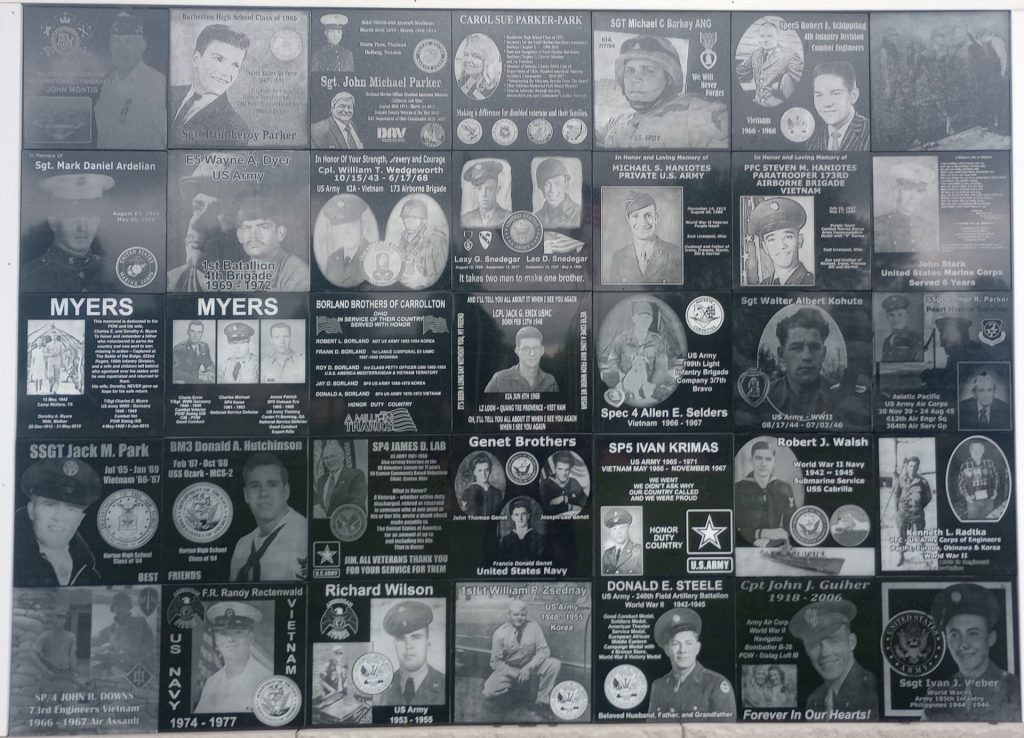 OHIO VETERANS’ MEMORIAL PARK BUILDING PANEL A