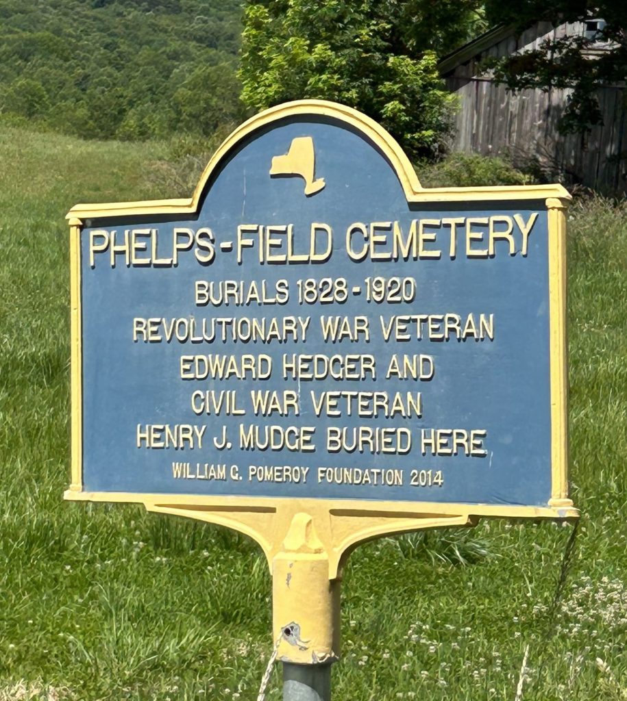 PHELPS FIELD CEMETERY WAR MEMORIAL MARKER