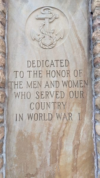 PORTER COUNTY WAR VETERANS MEMORIAL STONE A