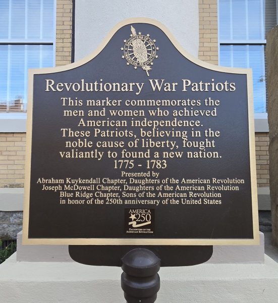 REVOLUTIONARY WAR PATRIOTS MEMORIAL MARKER HENDERSONVILLE