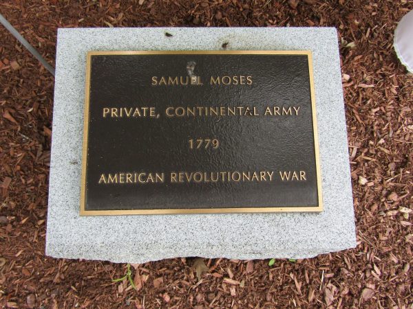 SAMUEL MOSES WAR MEMORIAL PLAQUE