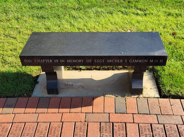 STAFF SERGEANT ARCHER T. GAMMON MEDAL OF HONOR WAR MEMORIAL BENCH B