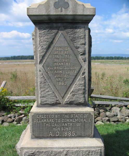 THE 1ST REG. DEL. VOL. INFANTRY WAR MEMORIAL