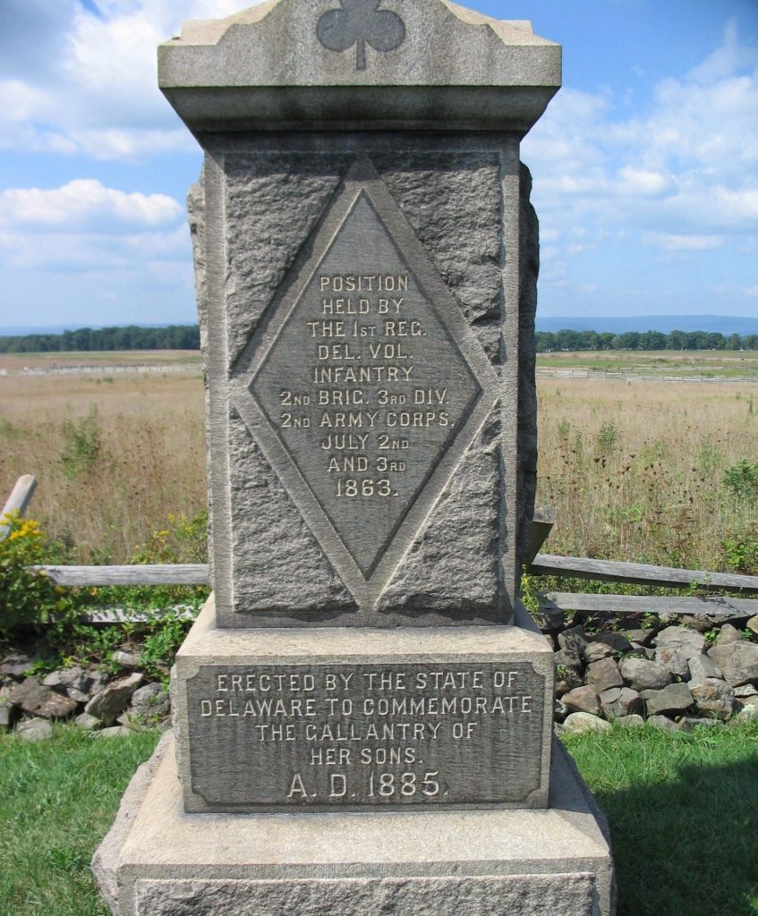 THE 1ST REG. DEL. VOL. INFANTRY WAR MEMORIAL