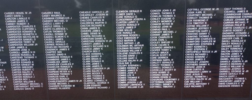 THE OHIO VIETNAM VETERANS MEMORIAL SECTION D