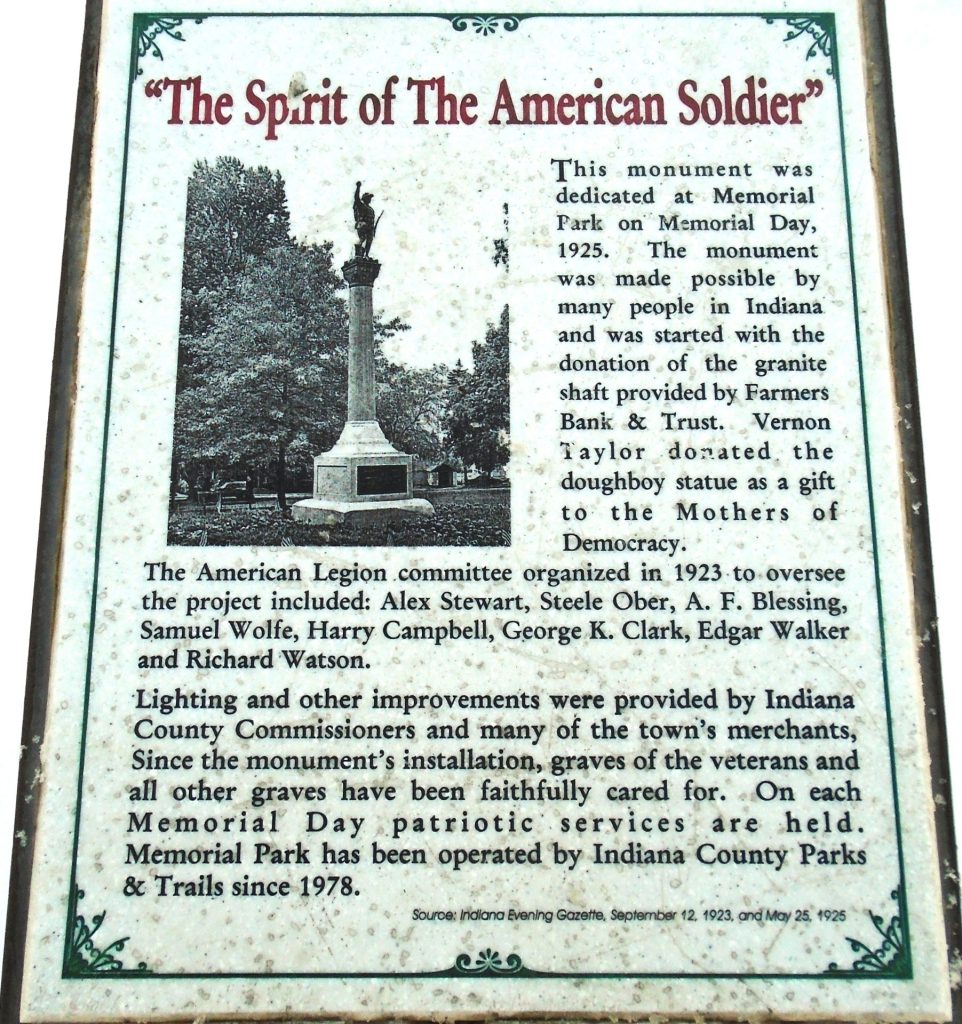 “THE SPIRIT OF THE AMERICAN SOLDIER” MEMORIAL PLAQUE