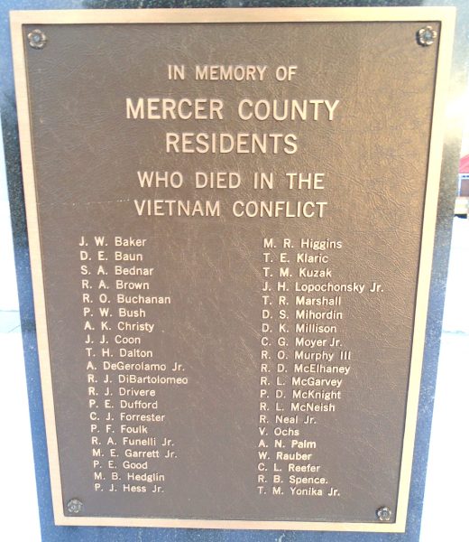 THE VIETNAM CONFLICT MEMORIAL PLAQUE