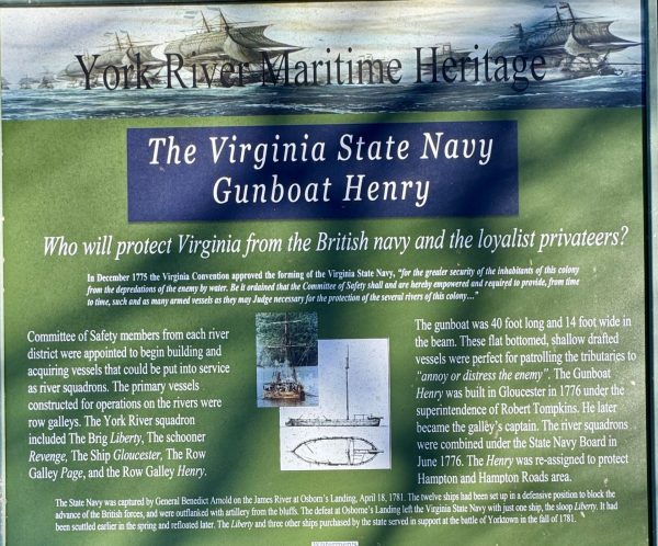 THE VIRGINIA STATE NAVY GUNBOAT HENRY MEMORIAL PANEL