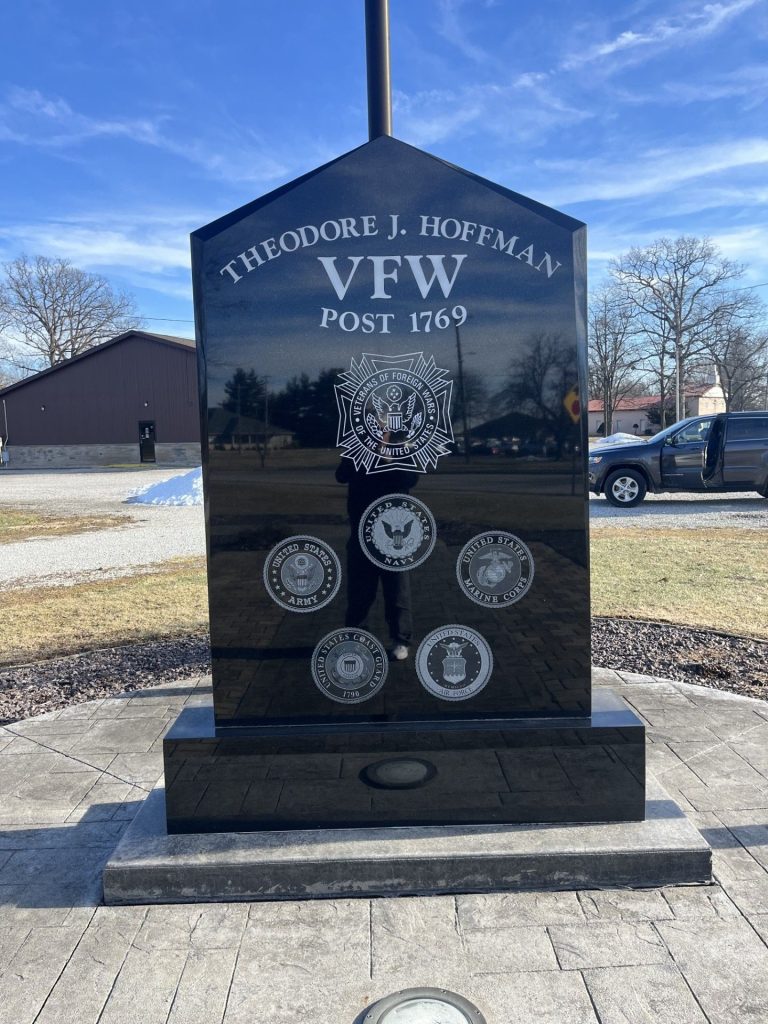 THEODORE J. HOFFMAN VFW POST 1769 MEMORIAL BACK