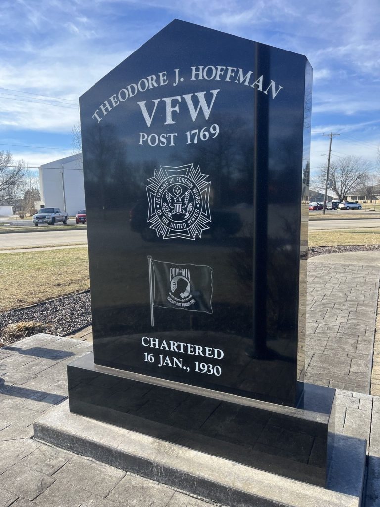 THEODORE J. HOFFMAN VFW POST 1769 MEMORIAL FRONT