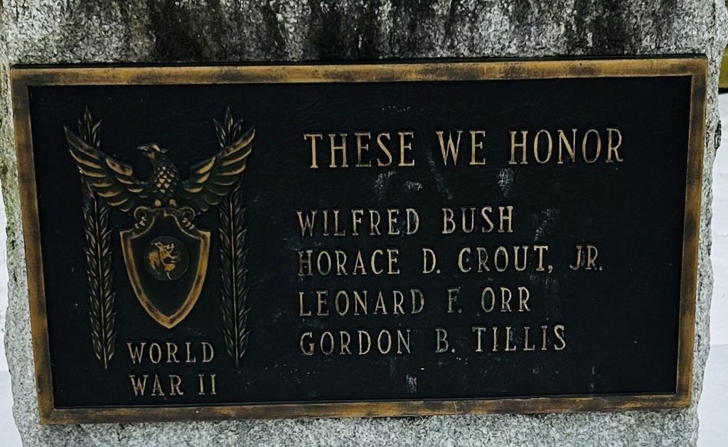 THESE WE HONOR WORLD WAR II MEMORIAL PLAQUE