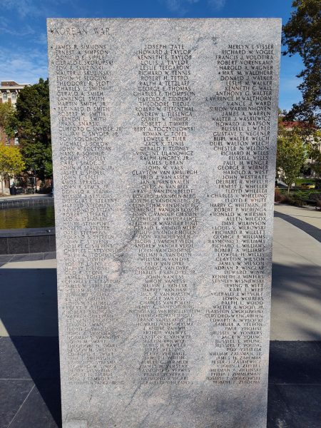 THEY PERISHED DEFENDING US WAR MEMORIAL STONE D