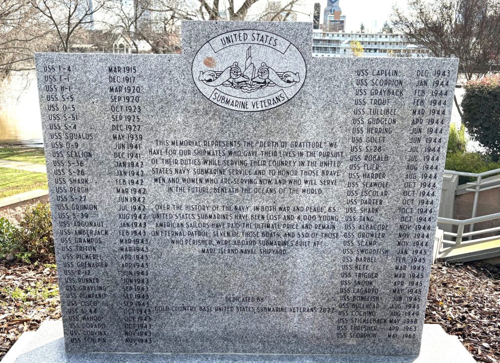 UNITED STATES SUBMARINE VETERANS LOST BOATS MEMORIAL