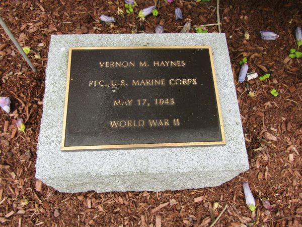 VERNON M. HAYNES WAR MEMORIAL PLAQUE