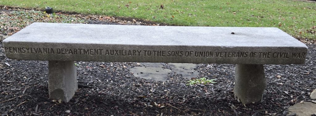WASHINGTON COUNTY GRAND ARMY OF THE REPUBLIC MEMORIAL BENCH BACK
