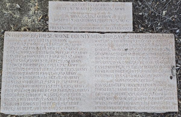 WAYNE COUNTY VIETNAM WAR MEMORIAL STONE