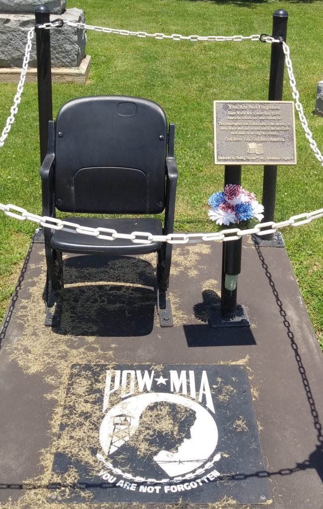 YOU ARE NOT FORGOTTEN WAR MEMORIAL CHAIR MOUNTAIN CITY