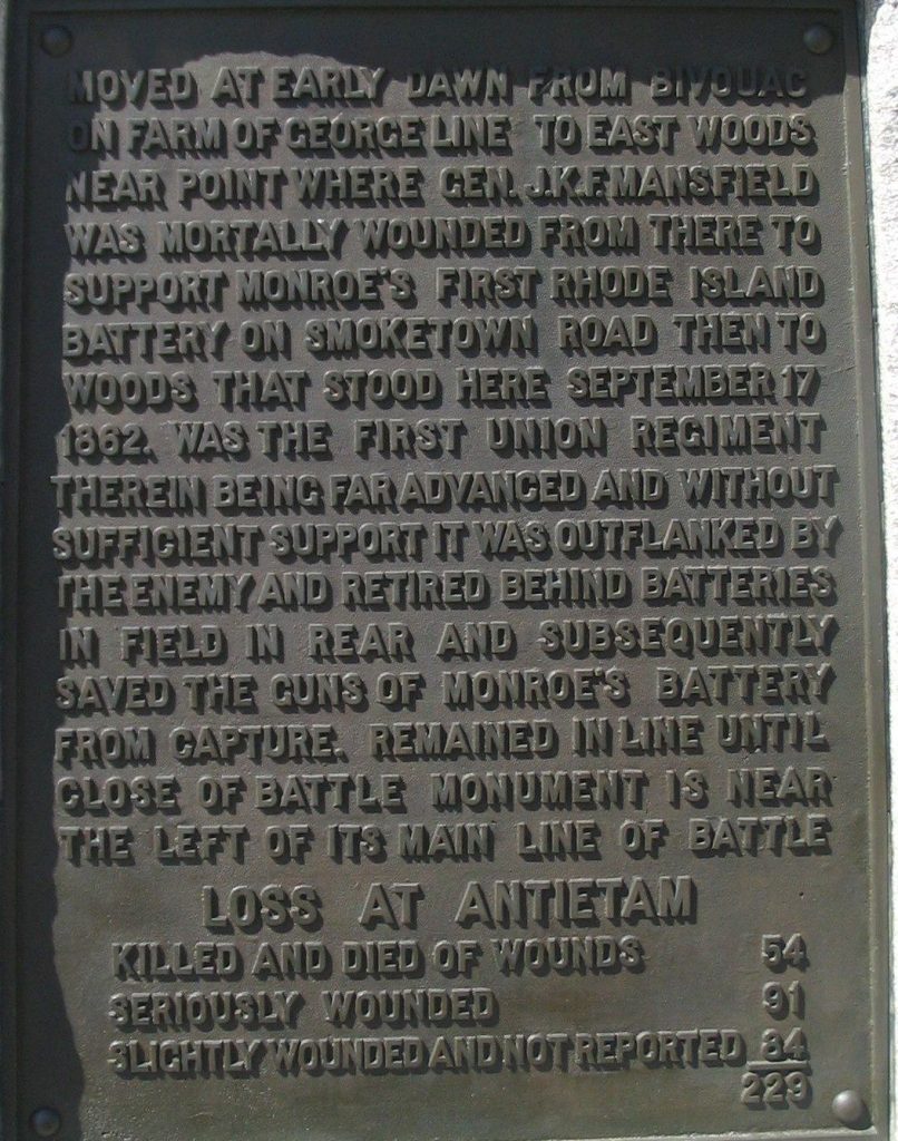 125TH PENNSYLVANIA VOLUNTEER INFANTRY REGIMENT WAR MEMORIAL PLAQUE B