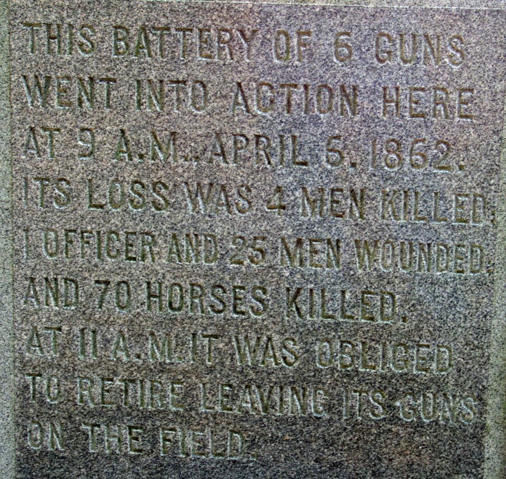 14TH OHIO BATTERY LIGHT ARTILLERY WAR MEMORIAL STONE