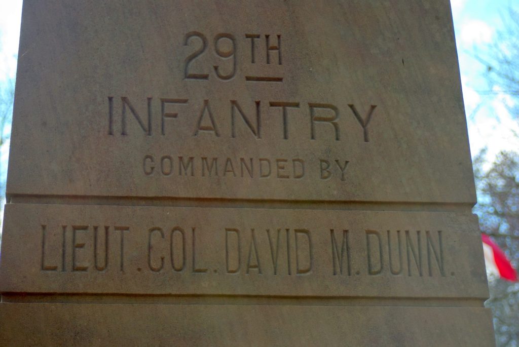 29TH INDIANA INFANTRY REGIMENT MEMORIAL STONE C