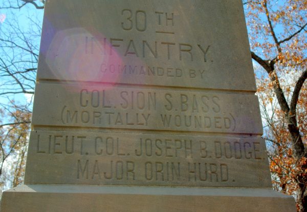 30TH INDIANA INFANTRY REGIMENT MEMORIAL STONE C