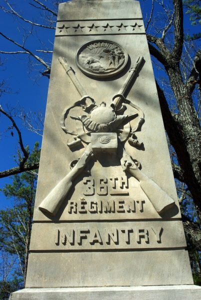 36TH INDIANA INFANTRY REGIMENT MEMORIAL STONE A