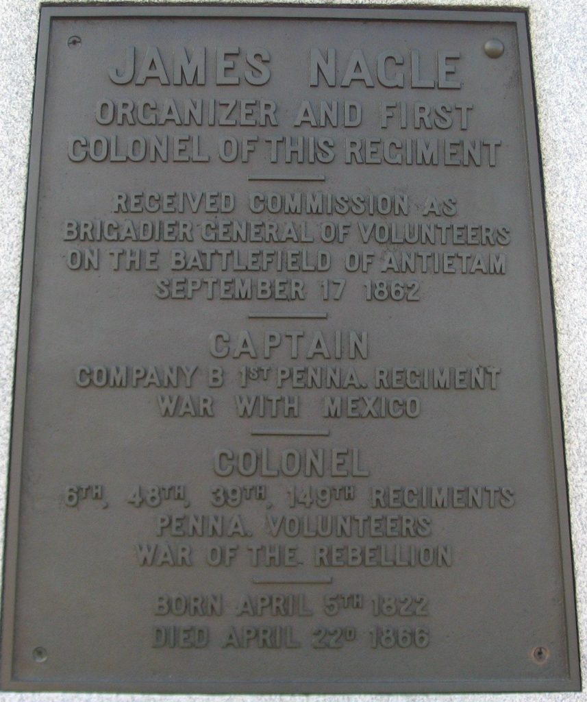 48TH PENNSYLVANIA VOLUNTEER INFANTRY REGIMENT WAR MEMORIAL PLAQUE B