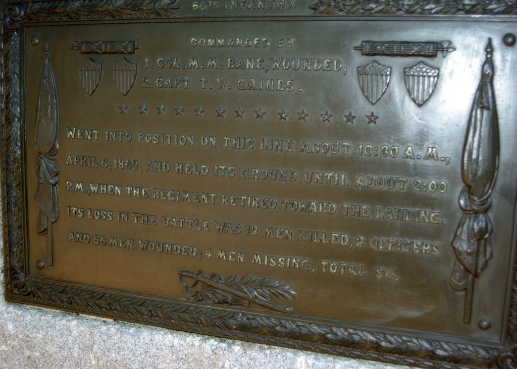 50TH ILLINOIS INFANTRY MEMORIAL PLAQUE