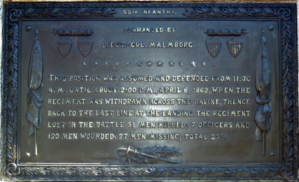 55TH ILLINOIE INFANTRY MEMORIAL PLAQUE