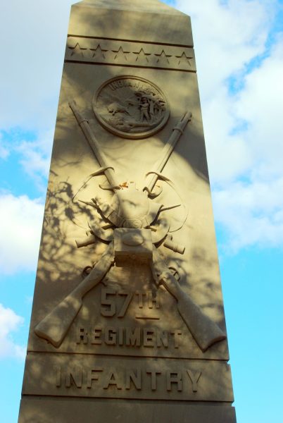 57TH INDIANA INFANTRY WAR MEMORIAL STONE A