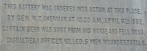 6TH BATTERY, MORTON’S WAR MEMORIAL STONE D