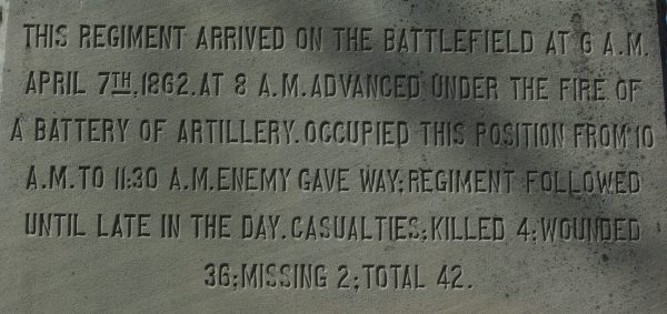 6TH INDIANA INFANTRY WAR MEMORIAL STONE C