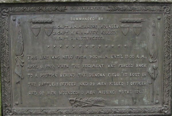 8TH ILLINOIS INFANTRY MEMORIAL PLAQUE