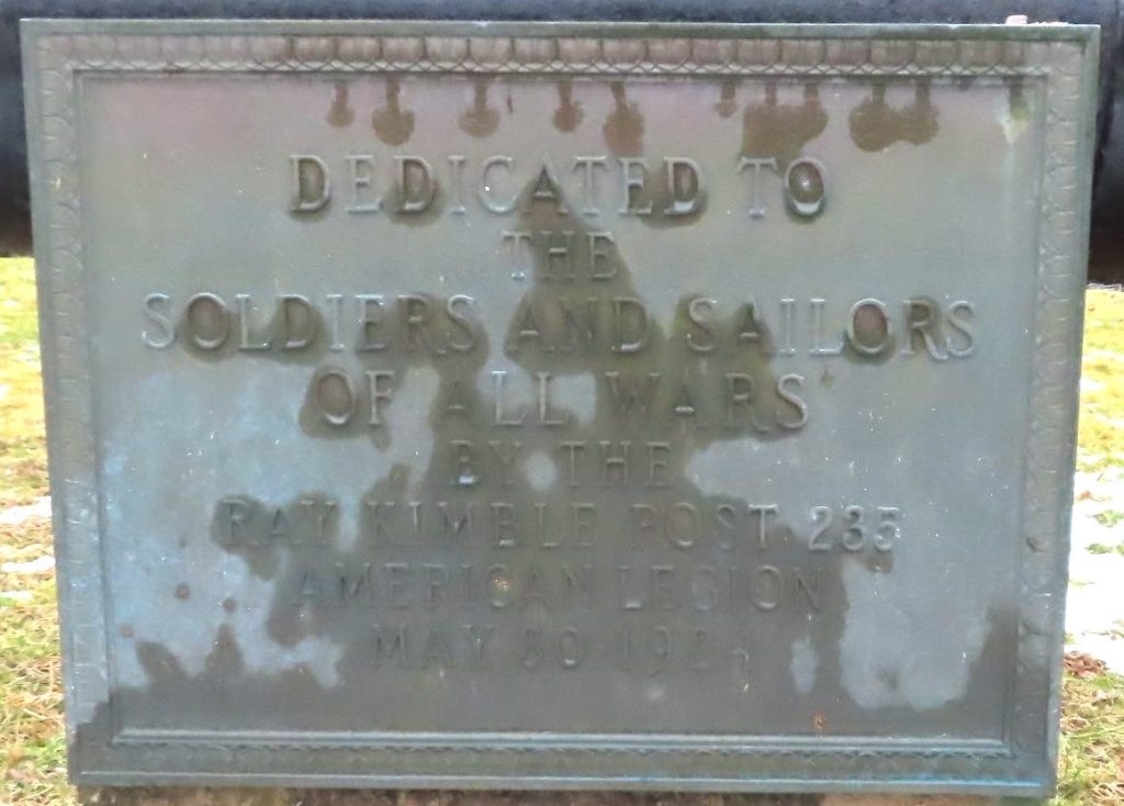 AMERICAN LEGION POST 235 ALL WARS SOLDIERS AND SAILORS MEMORIAL PLAQUE