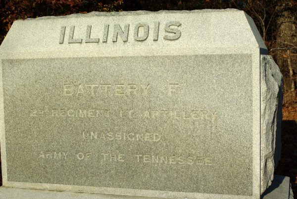 BATTERY F, 2ND ILLINOI8S LIGHT ARTILLERY WAR MEMORIAL