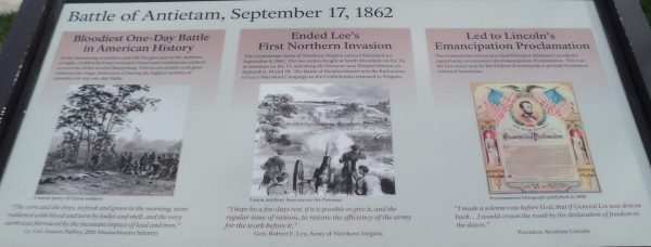 BATTLE OF ANTIETAM, SEPTEMBER 17, 1862 WAR MEMORIAL PANEL