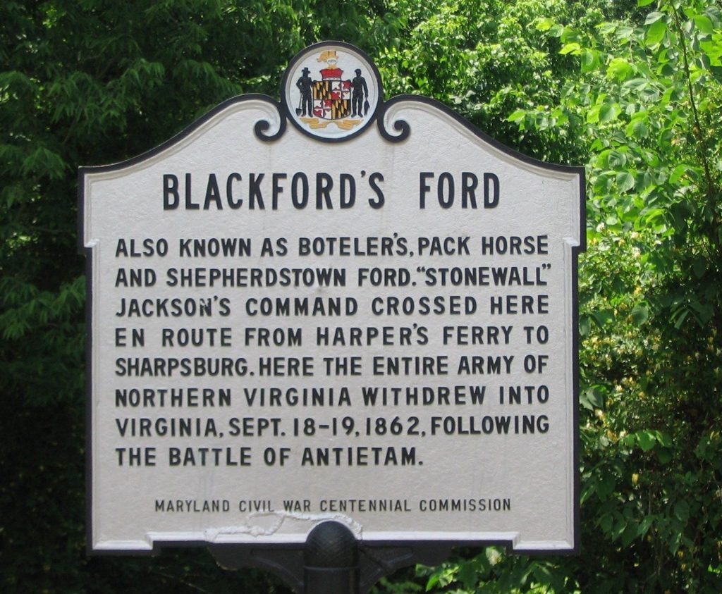 BLACKFORD’S FORD WAR MEMORIAL MARKER